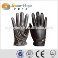 Sunnyhope goat skin gloves, motorcycle driving gloves leather,touch screen gloves